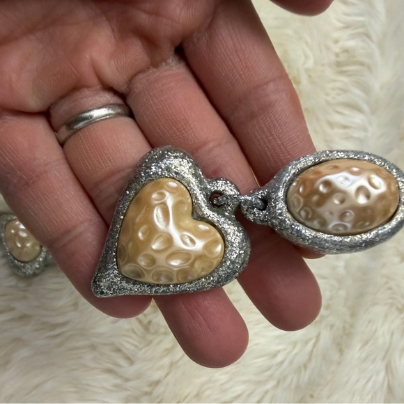 Julietta Night Fever Earrings, Silver Glitter - Picture 6 of 6